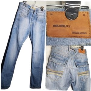 Bershka Denim Button Fly Gullet Jeans Mens Size 29